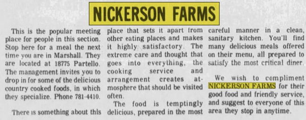 Nickerson Farms - May 1973 Article (newer photo)
